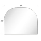 Specchio ad arco grande Dezerae TEHOME per camino, 40'' L x 32'' A