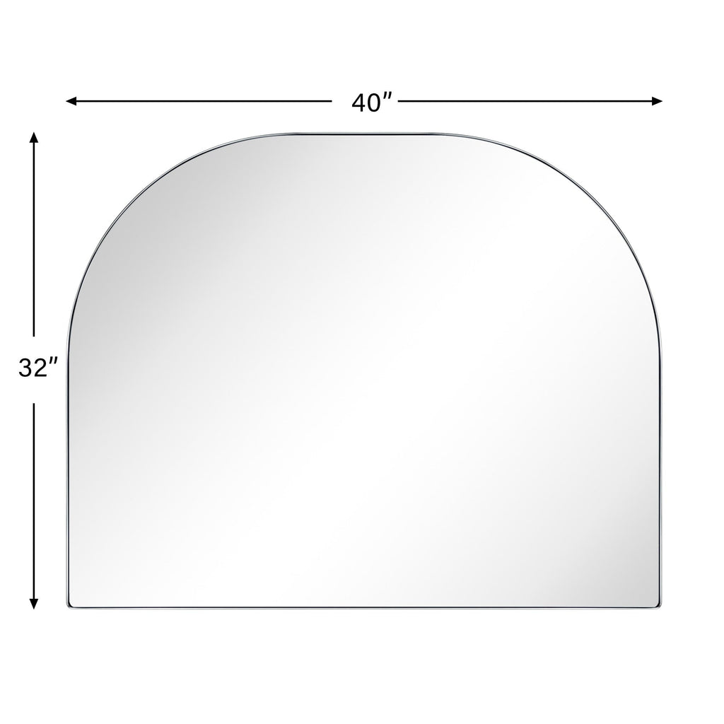 Specchio ad arco grande Dezerae TEHOME per camino, 40'' L x 32'' A