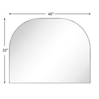 Specchio ad arco grande Dezerae TEHOME per camino, 40'' L x 32'' A