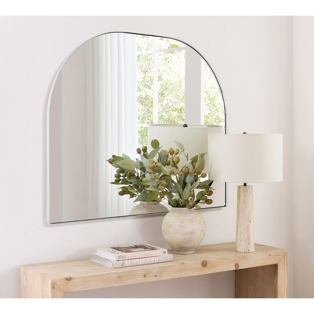 Specchio ad arco grande Dezerae TEHOME per camino, 40'' L x 32'' A