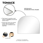 Specchio ad arco grande Dezerae TEHOME per camino, 40'' L x 32'' A