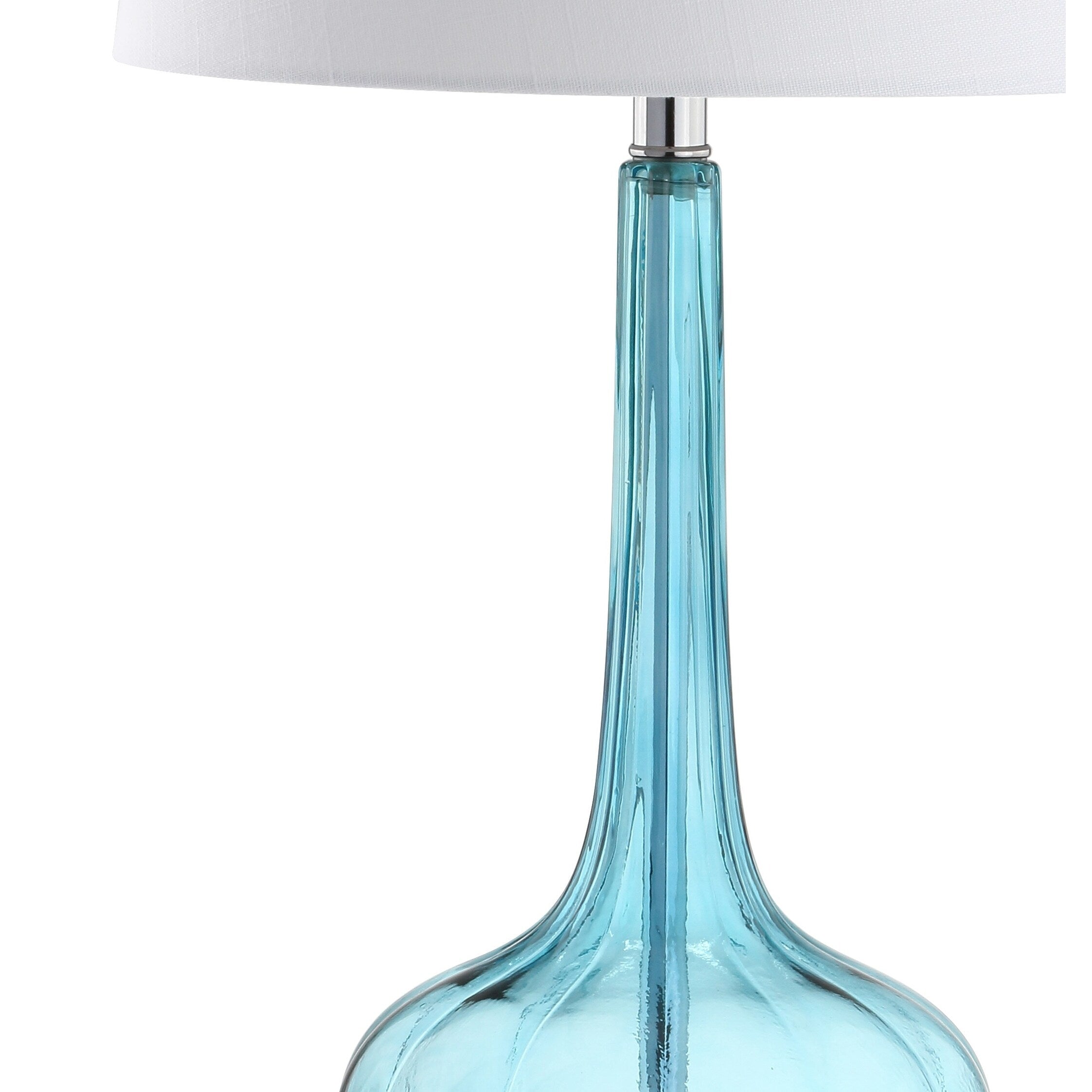 Lampada da tavolo a LED a forma di goccia in vetro Diamante 28.5, rosa (set da 2) di JONATHAN Y