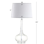 Lampada da tavolo a LED a forma di goccia in vetro Diamante 28.5, rosa (set da 2) di JONATHAN Y