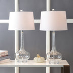 Lampada da tavolo a LED a forma di goccia in vetro Diamante 28.5, rosa (set da 2) di JONATHAN Y