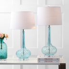 Lampada da tavolo a LED a forma di goccia in vetro Diamante 28.5, rosa (set da 2) di JONATHAN Y
