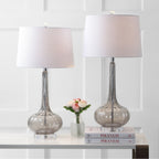 Lampada da tavolo a LED a forma di goccia in vetro Diamante 28.5, rosa (set da 2) di JONATHAN Y