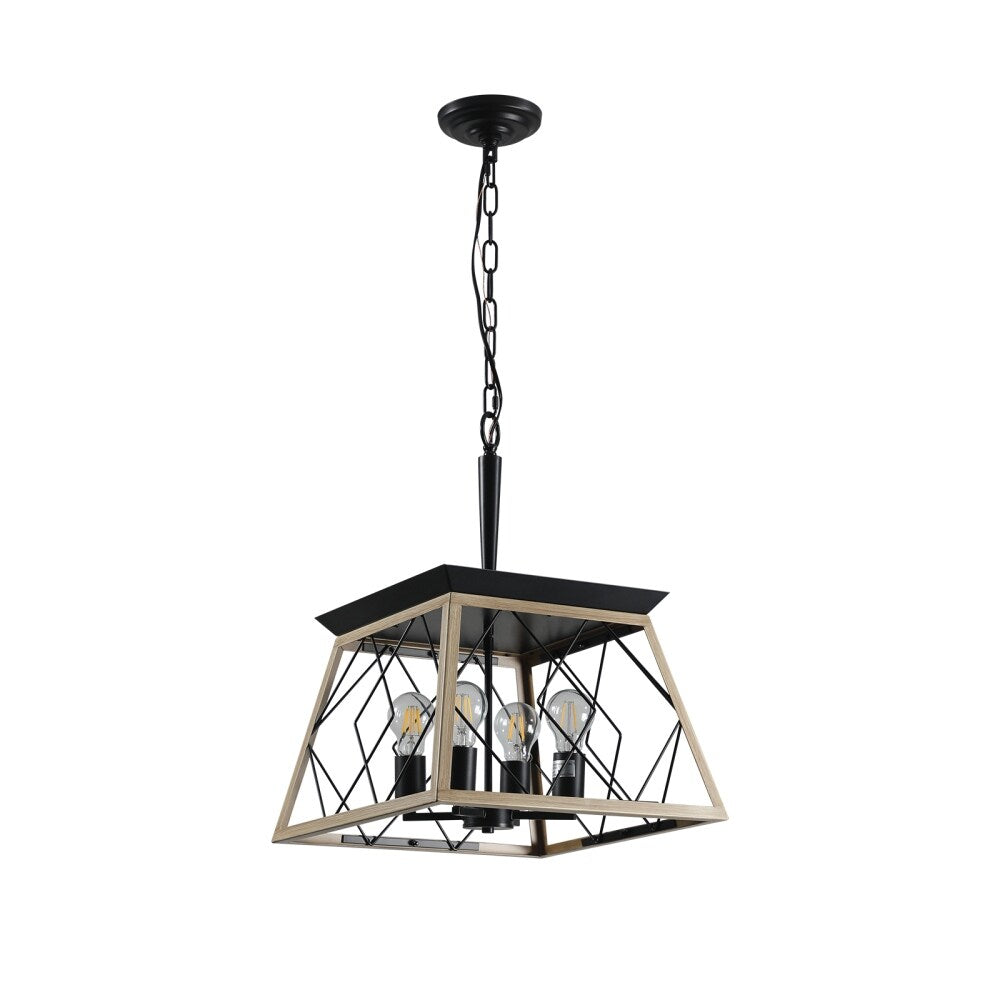 Lampadari da fattoria dimmerabili a 4 luci per sala da pranzo senza lampadina