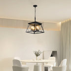 Lampadari da fattoria dimmerabili a 4 luci per sala da pranzo senza lampadina