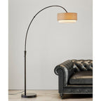 Lampada da terra ad arco Flam da 81 pollici di Carson Carrington