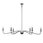 Lampadario minimalista francese classico a 6 luci con illuminazione a candela