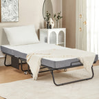 Letto pieghevole Erommy con materasso in memory foam: letto pieghevole portatile per adulti con lussuoso materasso in memory foam da 5 pollici