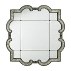 Specchio da parete Fantina con pannelli in argento antico di iNSPIRE Q Classic