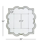 Specchio da parete Fantina con pannelli in argento antico di iNSPIRE Q Classic