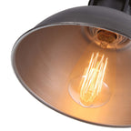 Lampada a sospensione a cupola industriale a 3 luci, in metallo, lineare, per isola da cucina, finitura in bronzo oliato