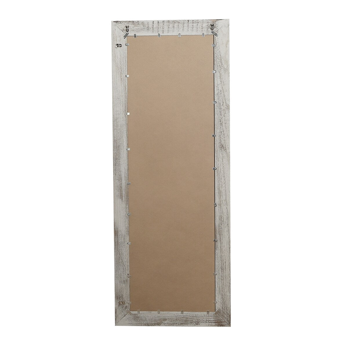 Specchio da terra a figura intera con cornice in legno rustico stile fattoria - 65x24
