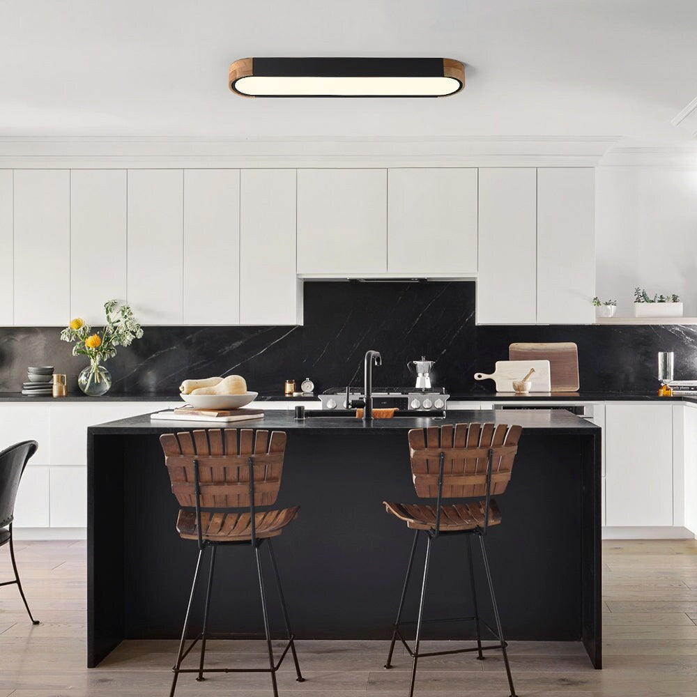Lampada da incasso a LED ovale lunga dimmerabile Farmhouse Wood - 37 3000k/6000k