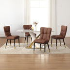Set di 2/4 sedie da pranzo imbottite in similpelle
