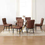 Set di 2/4 sedie da pranzo imbottite in similpelle