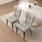 Set di 2/4 sedie da pranzo imbottite in similpelle