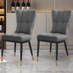 Set di 2/4 sedie da pranzo imbottite in similpelle