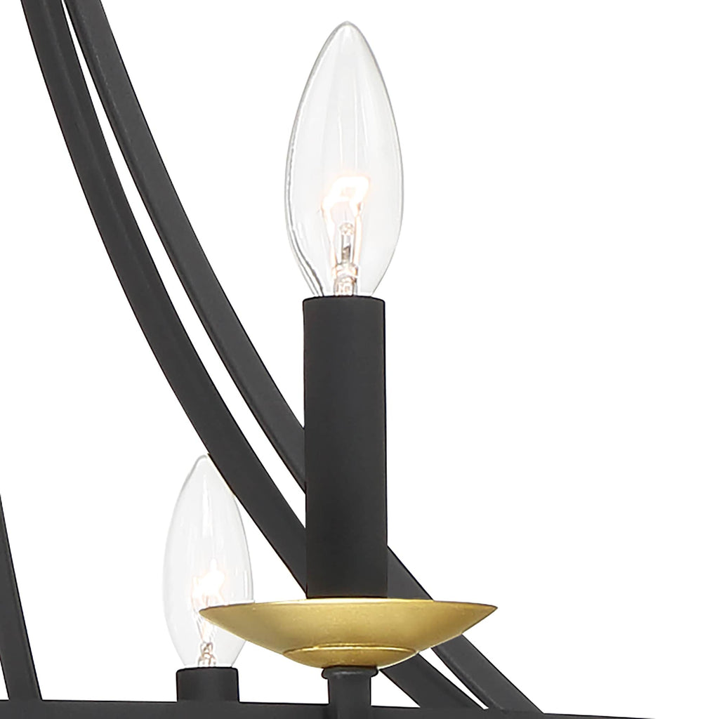 Lampadario Fidenza a 12 luci in stile Impero moderno in stile fattoria con UL - D40'' * H135''