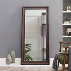 Specchio da terra a figura intera con cornice - Grande specchio rettangolare da terra, specchio a figura intera per camera da letto e spogliatoio