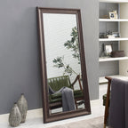 Specchio da terra a figura intera con cornice - Grande specchio rettangolare da terra, specchio a figura intera per camera da letto e spogliatoio