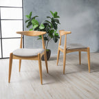 Sedie da pranzo Francie Mid-Century Modern (set di 2) di Christopher Knight Home - 20,50 L x 20,25 L x 29,75 A