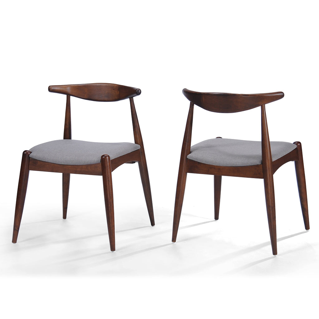 Sedie da pranzo Francie Mid-Century Modern (set di 2) di Christopher Knight Home - 20,50 L x 20,25 L x 29,75 A