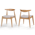 Sedie da pranzo Francie Mid-Century Modern (set di 2) di Christopher Knight Home - 20,50 L x 20,25 L x 29,75 A