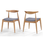 Sedie da pranzo Francie Mid-Century Modern (set di 2) di Christopher Knight Home - 20,50 L x 20,25 L x 29,75 A