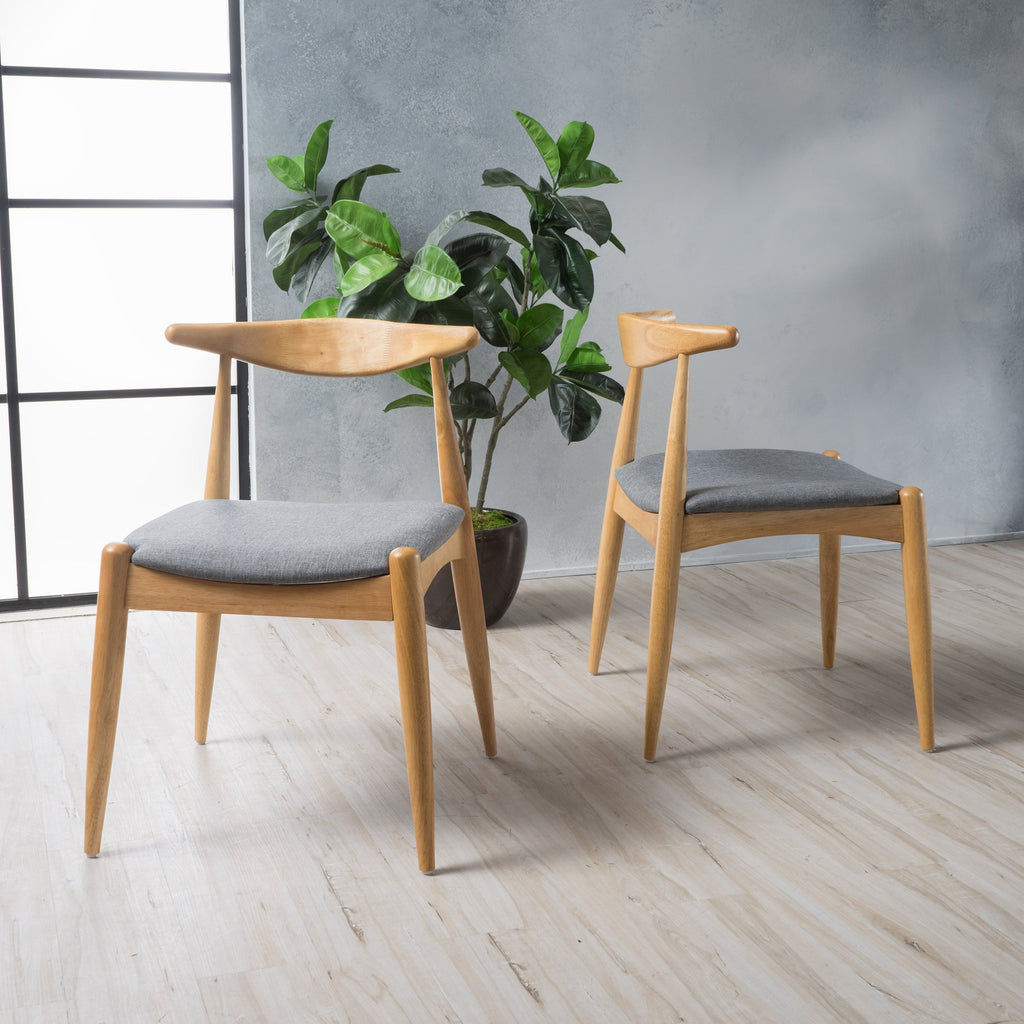 Sedie da pranzo Francie Mid-Century Modern (set di 2) di Christopher Knight Home - 20,50 L x 20,25 L x 29,75 A