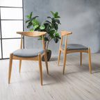 Sedie da pranzo Francie Mid-Century Modern (set di 2) di Christopher Knight Home - 20,50 L x 20,25 L x 29,75 A