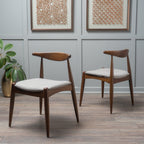 Sedie da pranzo Francie Mid-Century Modern (set di 2) di Christopher Knight Home - 20,50 L x 20,25 L x 29,75 A