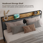 Letto matrimoniale/matrimoniale/queen size/king size con struttura in metallo e testiera imbottita con contenitore