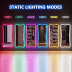 Specchio a figura intera con luci RGB - Bianco