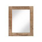 Specchio da parete in legno massello naturale rustico Carina di Furniture of America