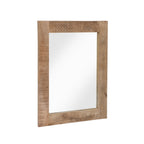 Specchio da parete in legno massello naturale rustico Carina di Furniture of America