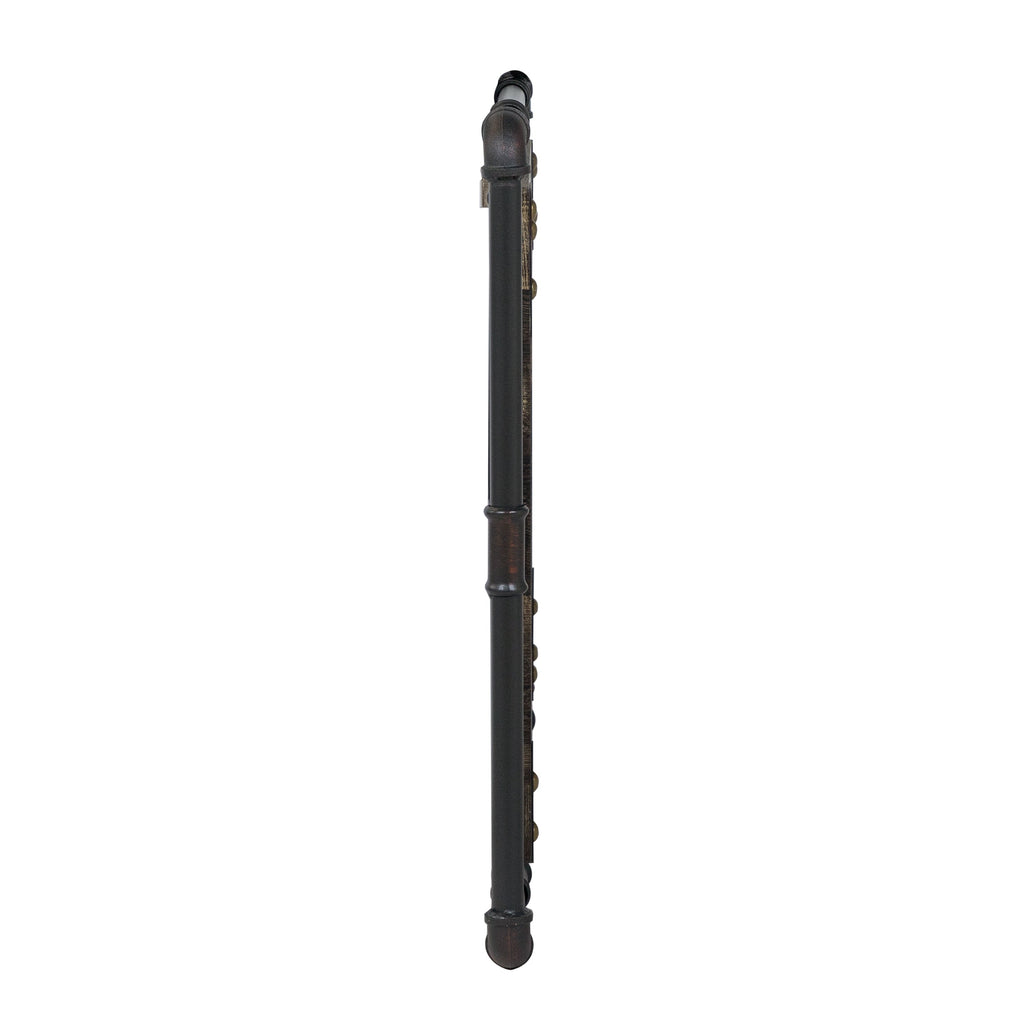 Specchio da parete in metallo industriale Inyo di Furniture of America con luci a LED