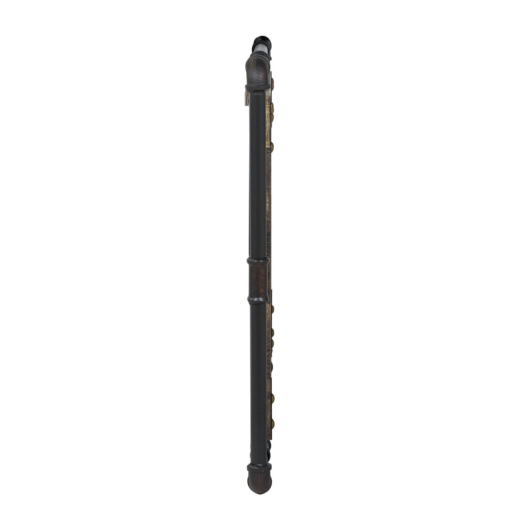 Specchio da parete in metallo industriale Inyo di Furniture of America con luci a LED