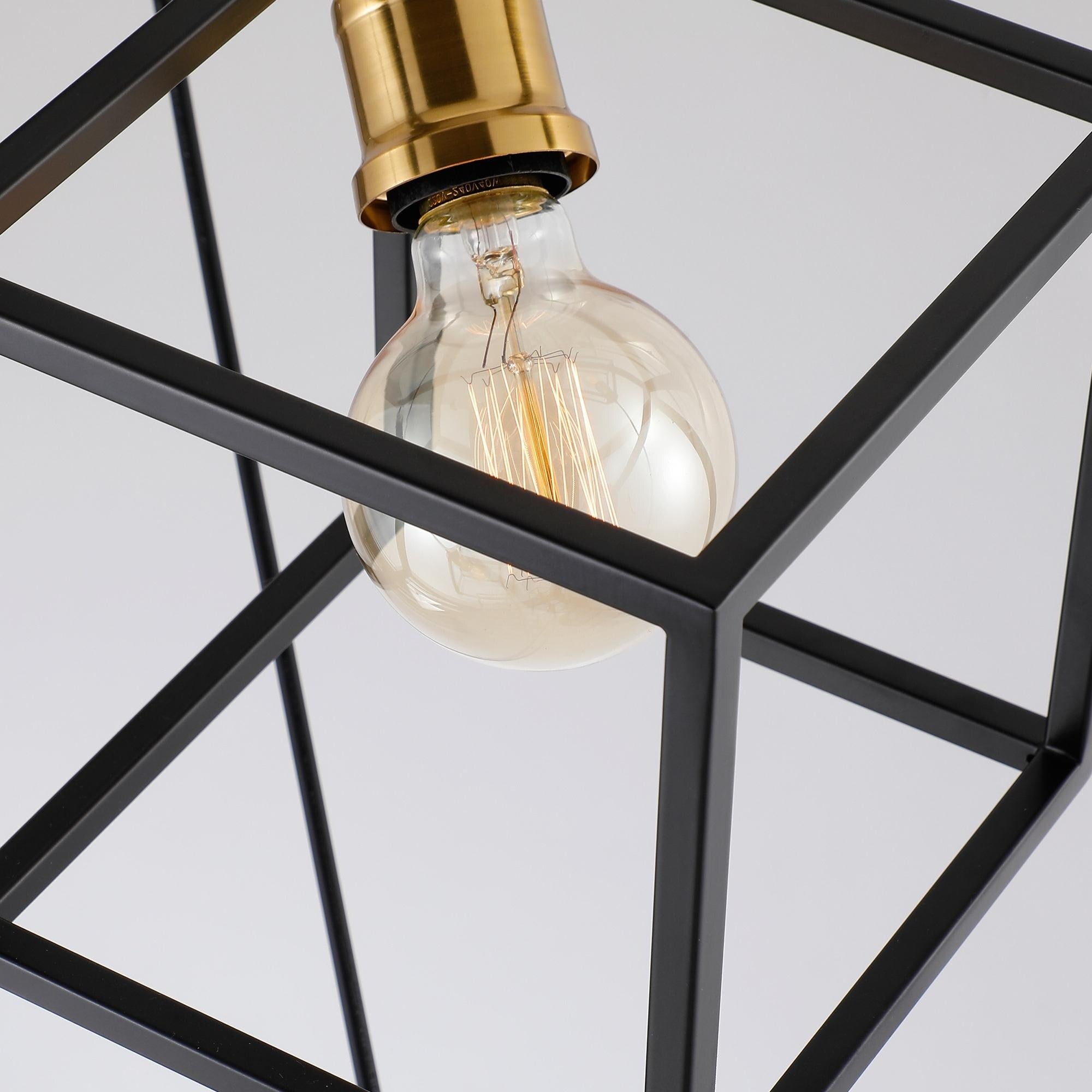 Lampadario a sospensione geometrico per scale, altezza regolabile, gruppo di 5 o 7 luci