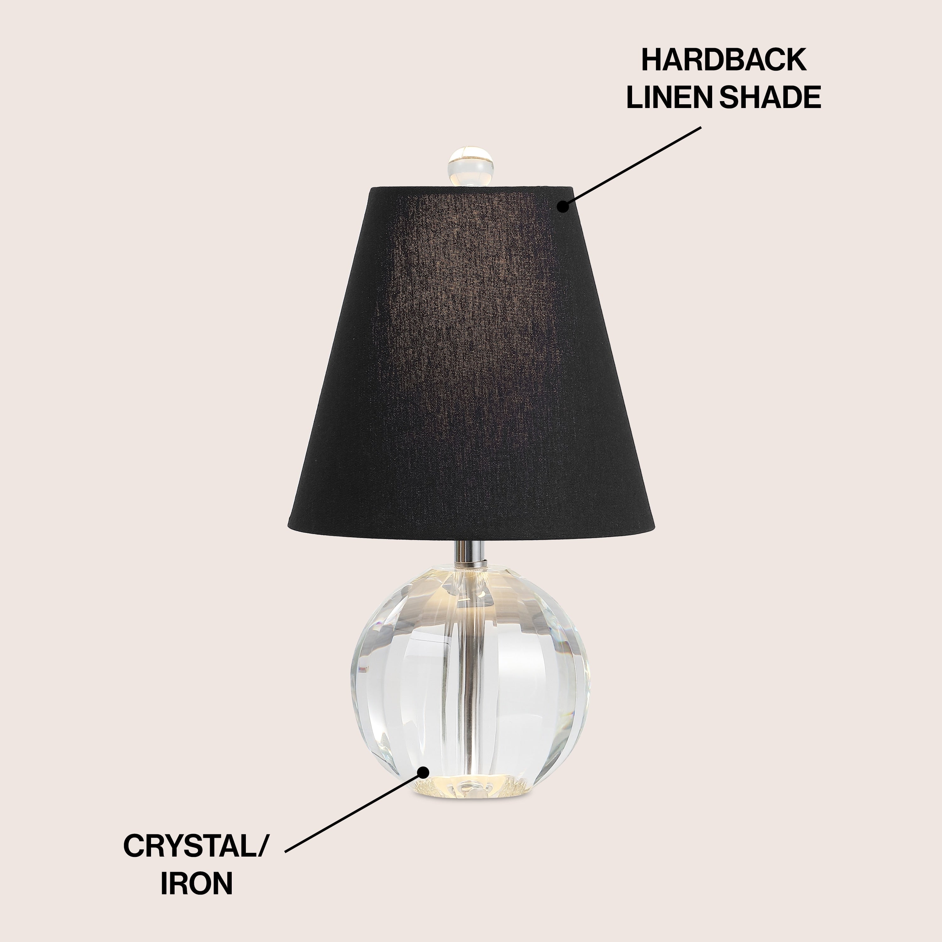 Lampada da tavolo a LED Goddard 16 Crystal Ball/Metal, di JONATHAN Y