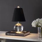Lampada da tavolo a LED Goddard 16 Crystal Ball/Metal, di JONATHAN Y