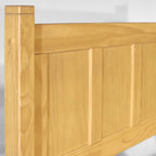 Letto a piattaforma con pannello in legno massello Shaker Grain Wood Furniture