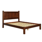 Letto a piattaforma con pannello in legno massello Shaker Grain Wood Furniture