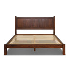 Letto a piattaforma con pannello in legno massello Shaker Grain Wood Furniture