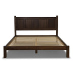 Letto a piattaforma con pannello in legno massello Shaker Grain Wood Furniture