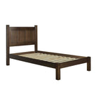 Letto a piattaforma con pannello in legno massello Shaker Grain Wood Furniture