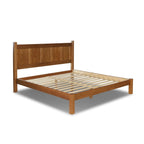 Letto a piattaforma con pannello in legno massello Shaker Grain Wood Furniture