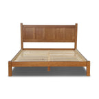 Letto a piattaforma con pannello in legno massello Shaker Grain Wood Furniture